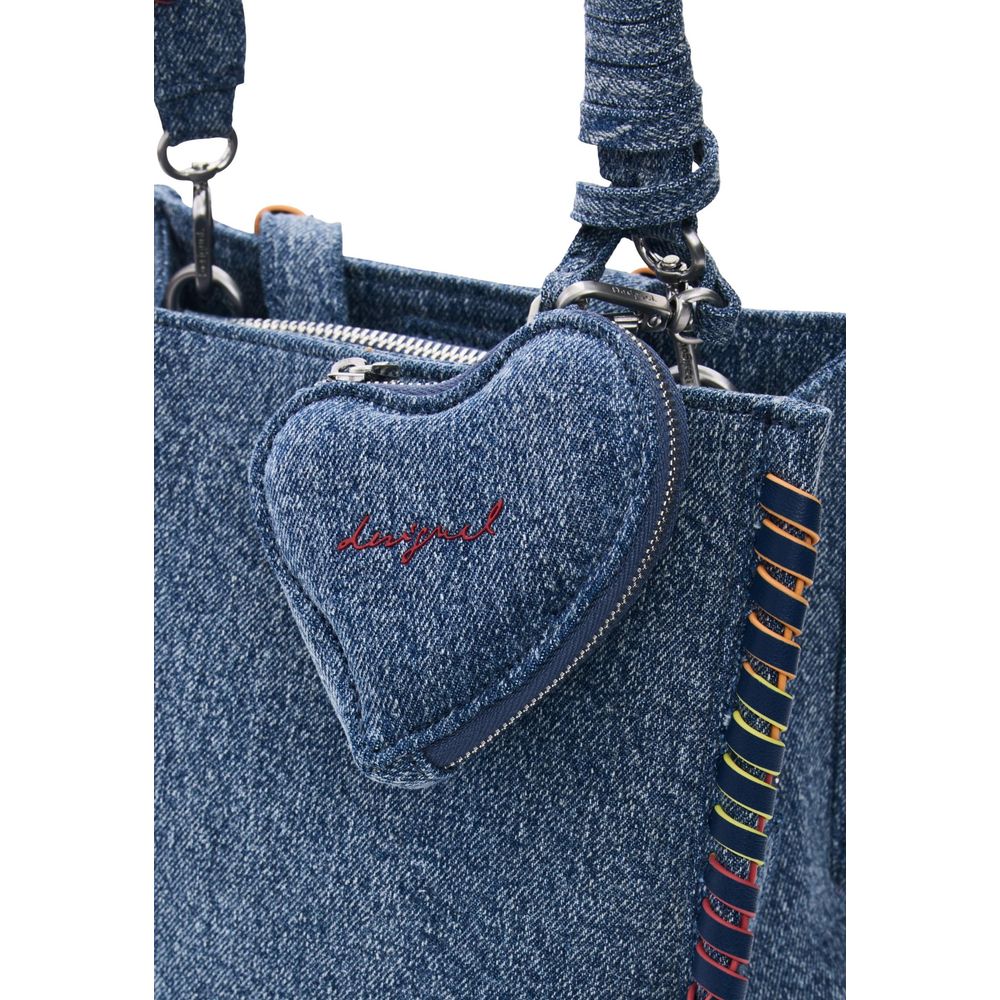 Desigual Blue Cotton Backpack