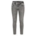 Philipp Plein Grey Cotton Women Jeans