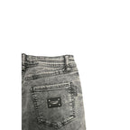 Philipp Plein Grey Cotton Women Jeans