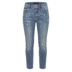 Philipp Plein Blue Cotton Women Jeans
