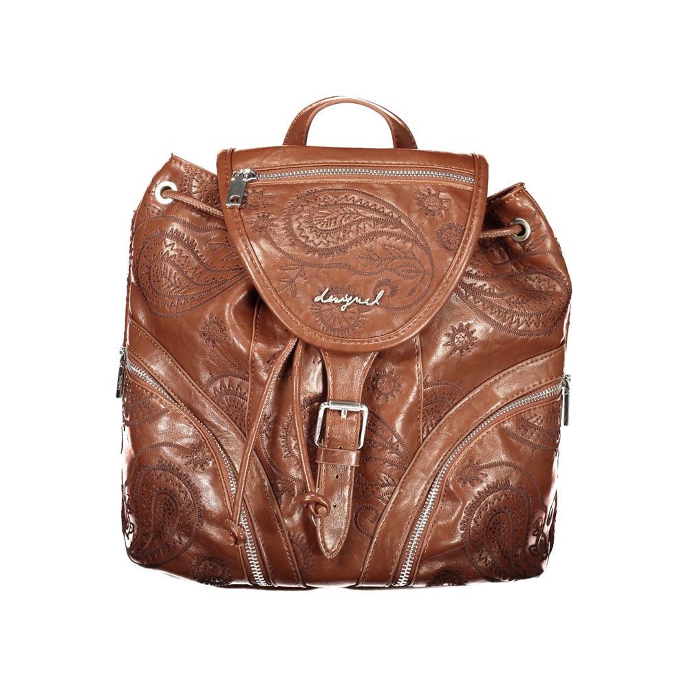 Desigual Brown Polyurethane Women's Backpack
