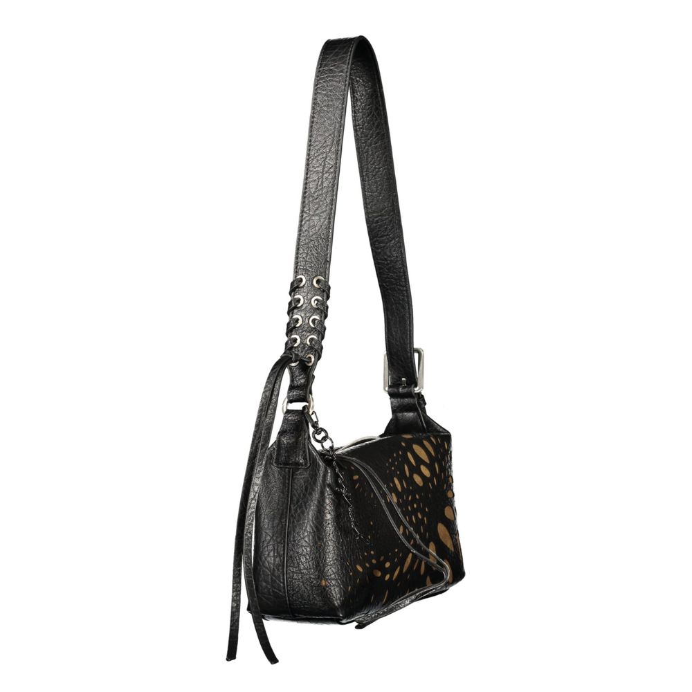 Desigual Nero Poliuretano Donna Bag