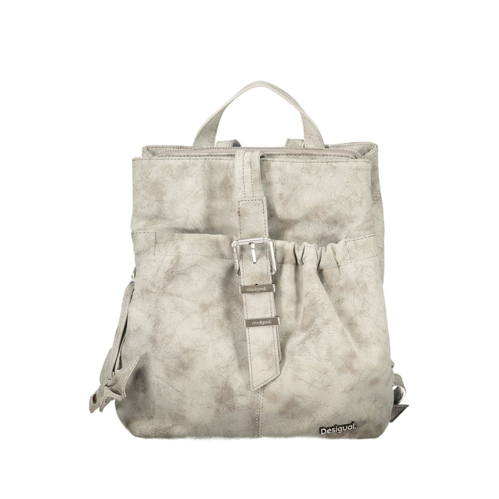 Desigual Gray Polyurethane Women's Backpack