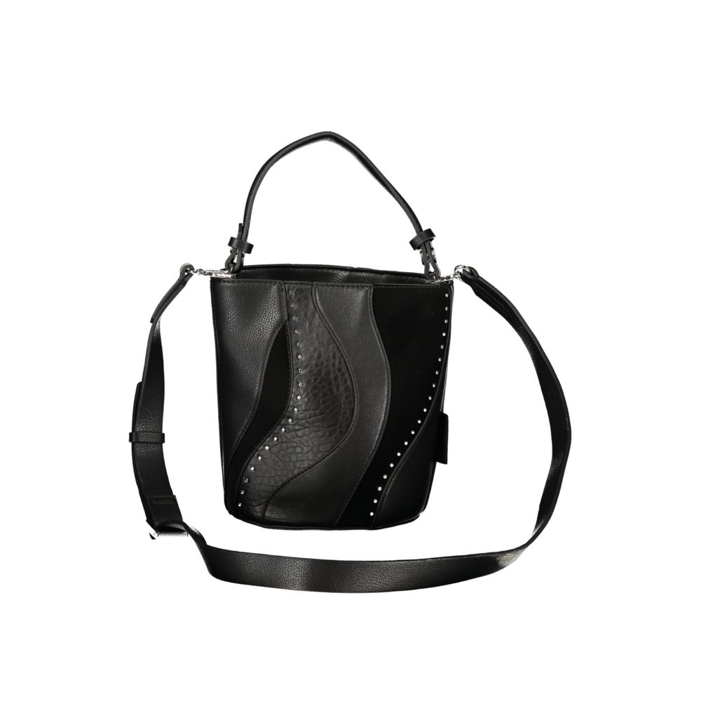 Desigual Nero Poliuretano Women's Bag with Shoulder Strap and Internal Pocket