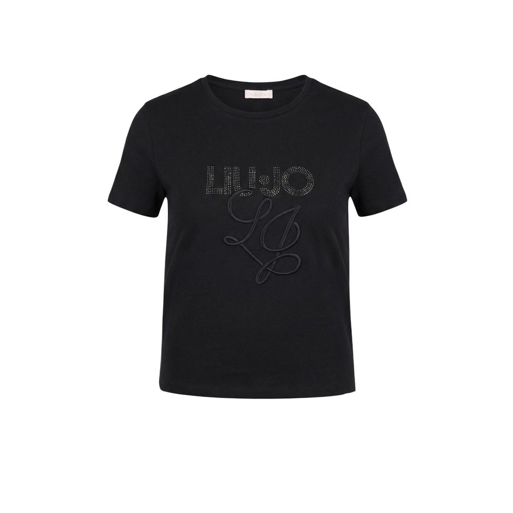 Liu Jo Black Cotton T-Shirt