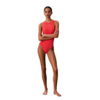 Calvin Klein Jeans Orange Recycled Polyester One-Piece Swimsuit