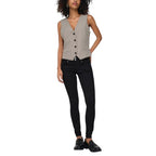 Only Beige Polyester Waistcoat