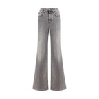 Jacob Cohen Gray Cotton Flared Jeans