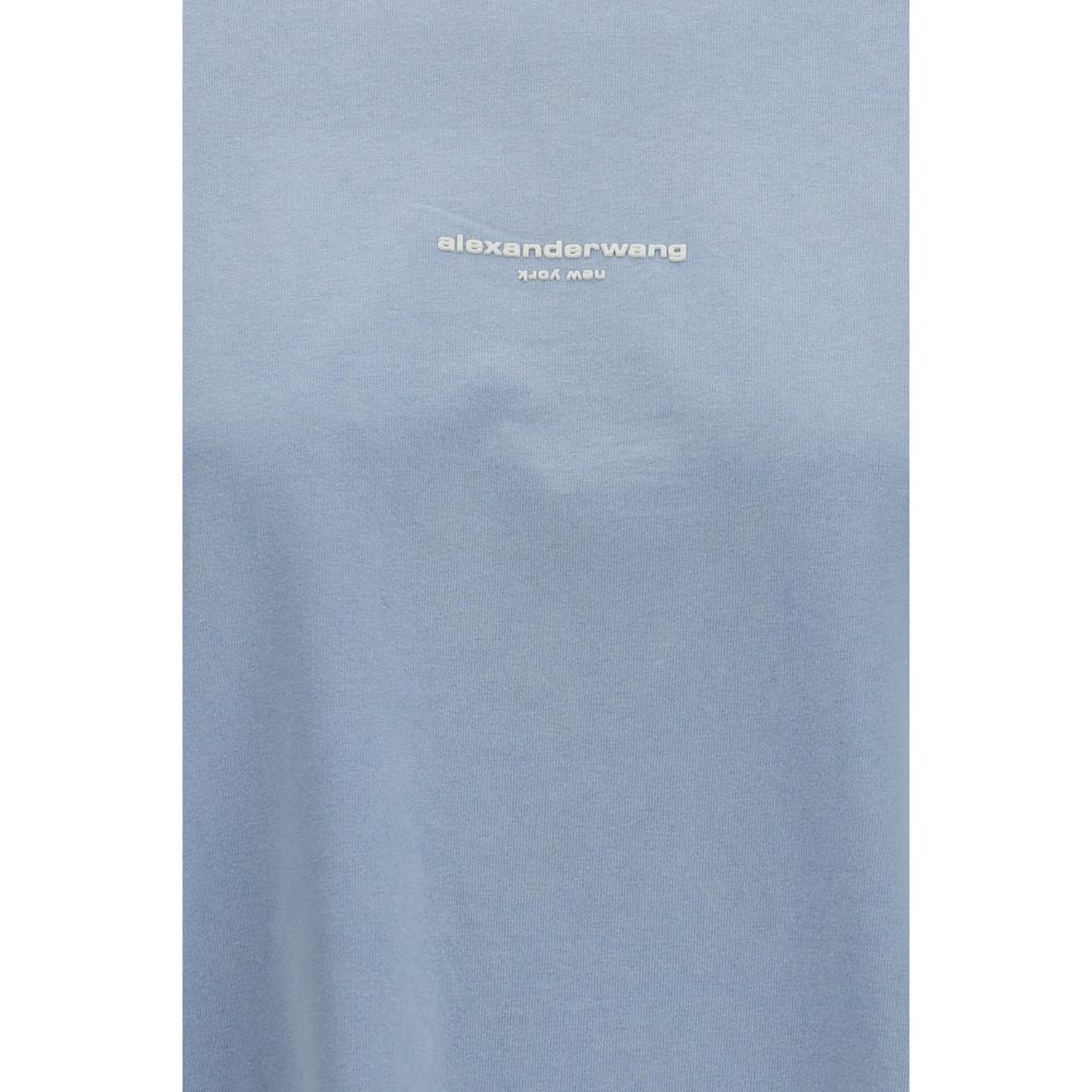 Alexander Wang Blue Cotton Long Sleeve T-Shirt
