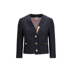 Thom Browne Blue Wool Oves Aries Jacket