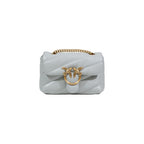 PINKO Gray Leather Handbag