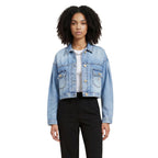 Armani Exchange Blue Kapok Denim Jacket