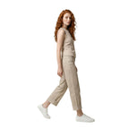 Only Beige Cotton Mom Jeans