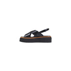 Liu Jo Black Leather Platform Sandals