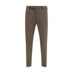 PT Torino Brown Wool Oves Aries Dress Pants