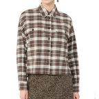 Max Mara Brown Cotton Pattern Shirt