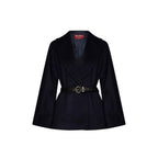 Max Mara Blue Virgin Wool Coat