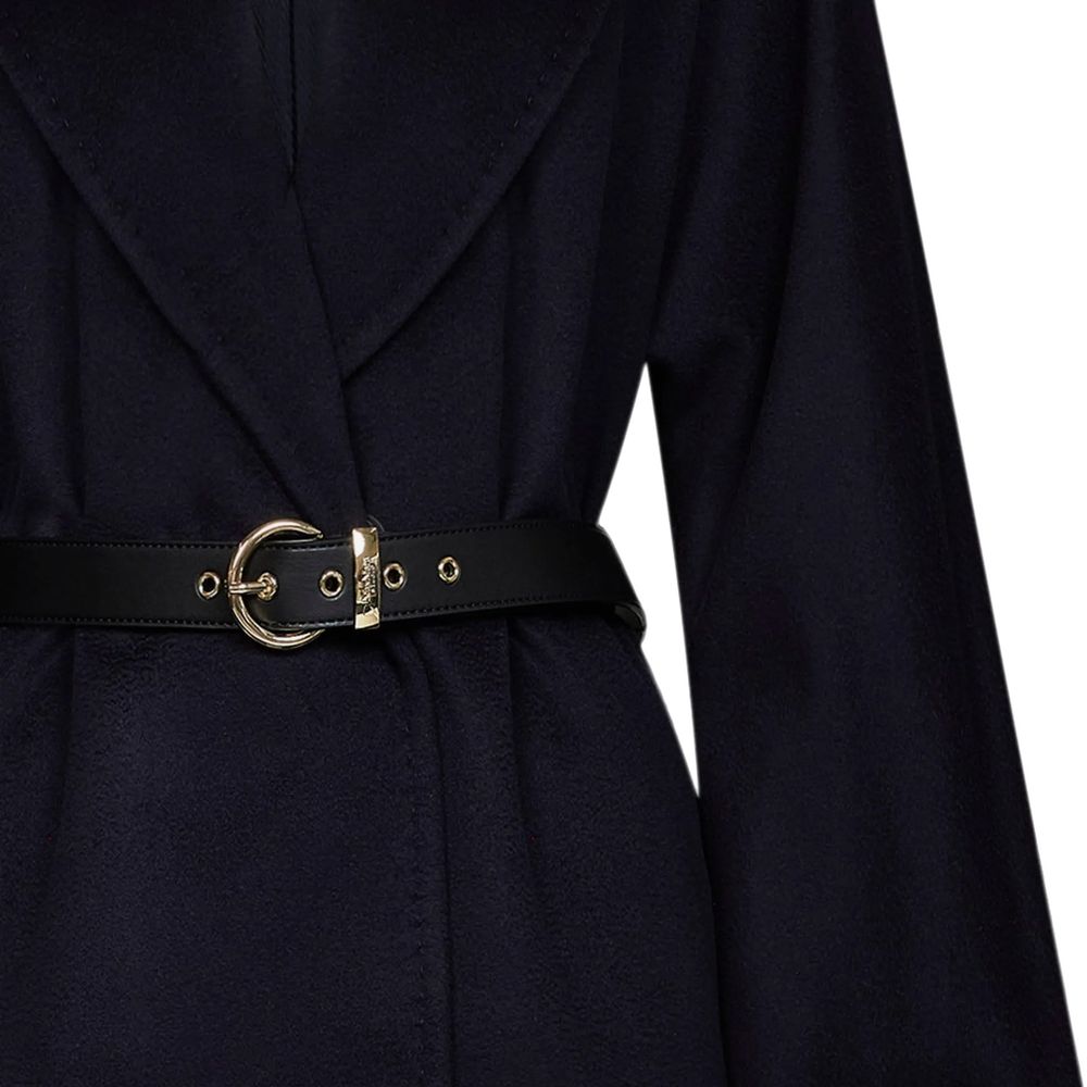 Max Mara Blue Virgin Wool Coat