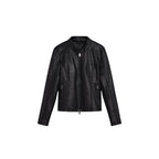 Desigual Black Polyester Leather Jacket