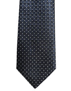 Dolce & Gabbana Men Blue Silk Geometric Adjustable Tied Necktie Tie