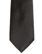 Dolce & Gabbana Men Dark Gray Silk Classic Adjustable Tied Necktie Tie
