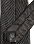 Dolce & Gabbana Men Dark Gray Silk Classic Adjustable Tied Necktie Tie