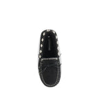Isabel Marant Black Calf Leather Bos Taurus Slip-On Loafers