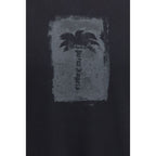 Palm Angels Black Cotton T-Shirt
