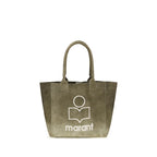Isabel Marant Bicolor Cotton Shoulder Bag