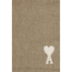 Ami Paris Beige Alpaca Vicugna Pacos Scarf