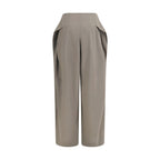 Jacquemus Gray Wool Oves Aries Flared Pants
