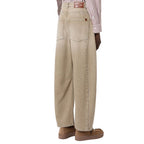 Max Mara Beige Cotton Relaxed Fit Jeans