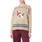 Max Mara Beige Virgin Wool Sweatshirt