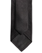 Dolce & Gabbana Black Satin 100% Silk Adjustable Tied Men Necktie Tie