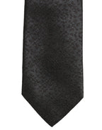 Dolce & Gabbana Black Jacquard Silk Adjustable Necktie Men Accessory Tie