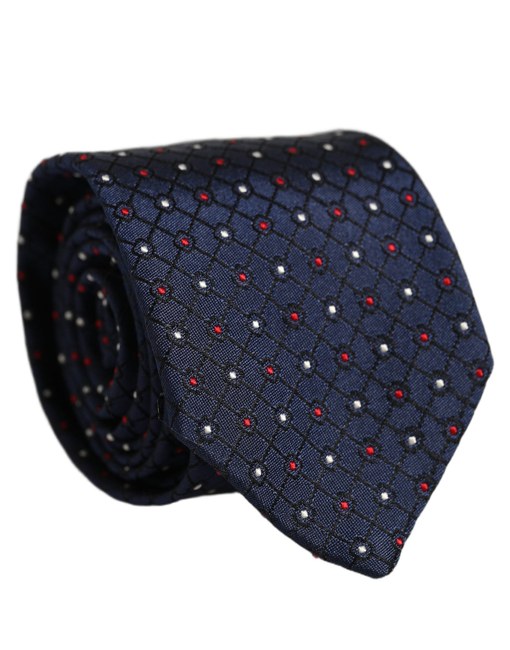 Dolce & Gabbana Blue Diamond Lattice Adjustable Necktie Men Accessory Tie