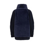 Herno Blue Wool Oves Aries Full-Length Jacket