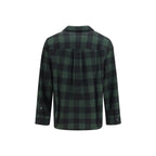 Ami Paris Bicolor Wool Oves Aries Pattern Shirt