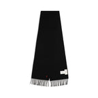Ami Paris Black Wool Oves Aries Scarf