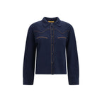 Guest in Residence Blue Cashmere Dress Shirt