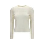 Max Mara White Wool Oves Aries Sweatshirt