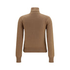 Ami Paris Brown Cashmere Turtleneck