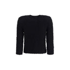 Balmain Black Viscose Shell Jacket