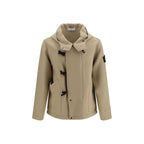 Stone Island Beige Wool Oves Aries Full-Length Jacket