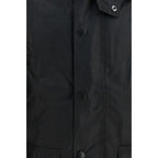 Barbour Black Cotton Full-Length Jacket