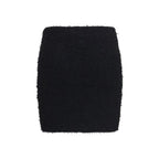 Balmain Black Viscose Mini Skirt
