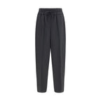 Ami Paris Black Wool Oves Aries Casual Pants