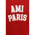 Ami Paris Red Cotton Sweatshirt