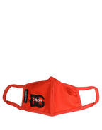 Dolce & Gabbana Red Polyester DG CASA Logo Elastic Ear Strap Face Mask