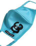 Dolce & Gabbana Blue Polyester DG CASA Logo Elastic Ear Strap Face Mask